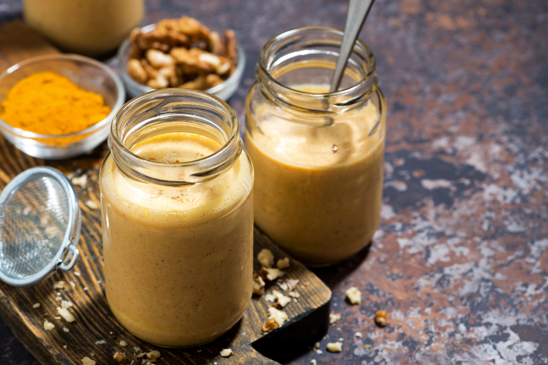 Golden turmeric protein smoothie