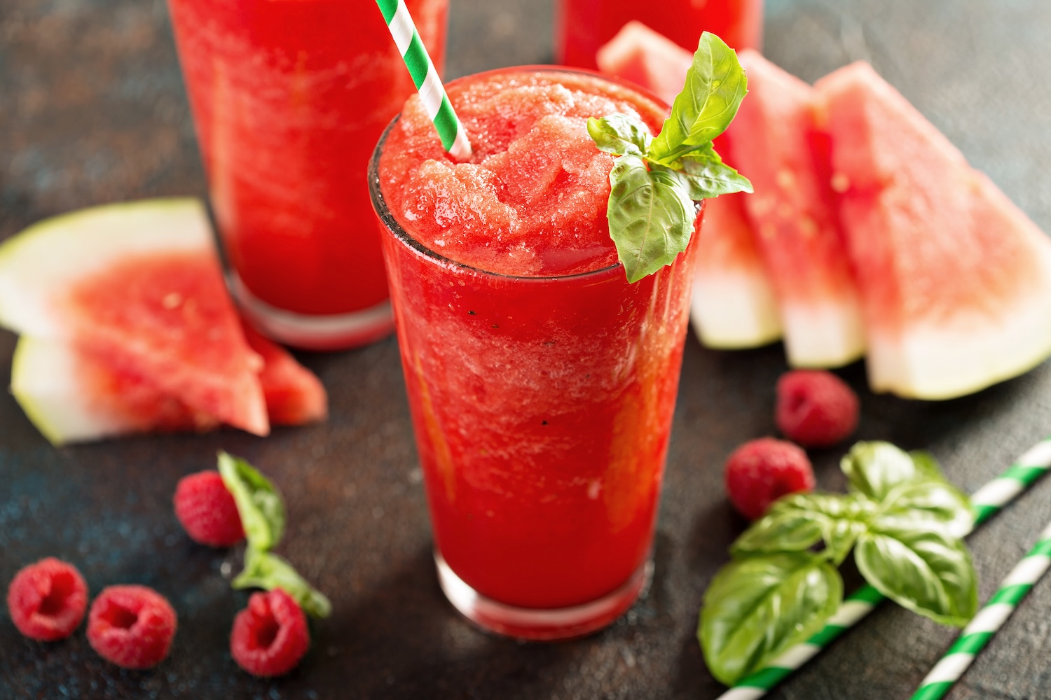 Refreshing Melon Raspberry Smoothie