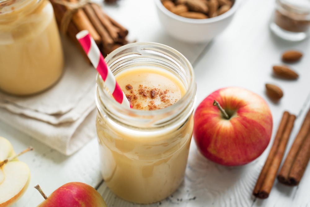 Appel kaneel protein smoothie