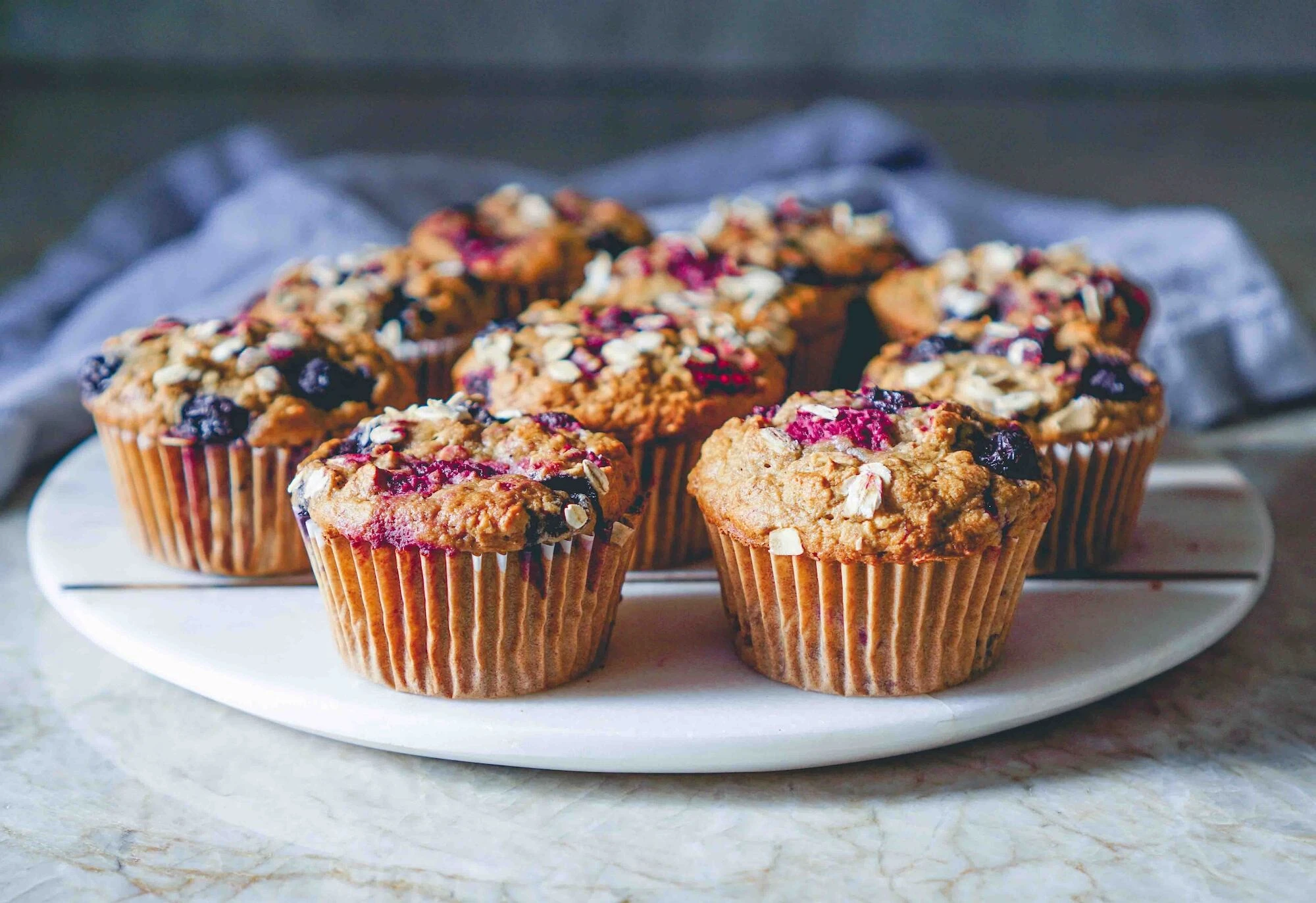 Blueberry proteïne muffins